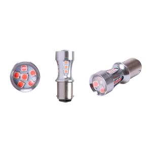 PKT 1 RED LED BAYONET GLOBE 12V BAY15d P21/5W BASE clearance