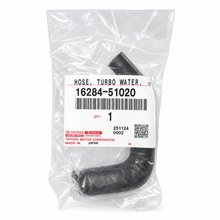 Genuine Toyota right-hand turbo water hose No. 1, part 16284-51020, in original packaging