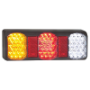LED STOP/TAIL/INDICATOR/REVRSE LAMP 12/24V W/REFLECTOR GREY clearance