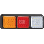 LED STOP/TAIL/INDICATOR/REVRSE LAMP 12/24V BLK HSNG 20cm LEAD clearance