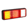 LED STOP/TAIL/INDIC/REVERS LMP 12/24V BLACK HOUSING 30cm LEAD