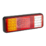 LED STOP/TAIL/INDIC/REVERS LMP 12/24V BLACK HOUSING 30cm LEAD