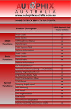 Autophix Outback 9360 Toyota OBD2 Diagnostic Scan Tool
