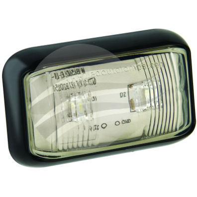 LED FRONT POSITION MARKER LAMP 12/24V BLACK HOUSNG 40cm CABLE CLEARANCE