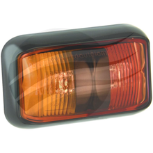 LED RED AMBER SIDE MARKER LAMP 12/24V BLACK HOUSNG 40cm CABLE CLEARANCE