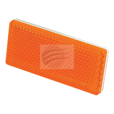 PKT 2 AMBER RELECTOR SELF SELF ADHESIVE 70mmx30mmx6mm clearance