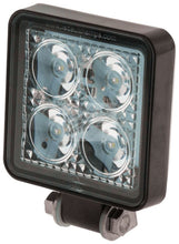 LED SQUARE WORKLAMP FLOOD BEAM 9 - 30V 12W 4 LED's BLACK HSNG clearance