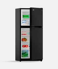 Bushman DC190L-X 190L upright caravan fridge partially open