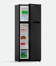Bushman DC225L-X 225L upright caravan fridge partially open