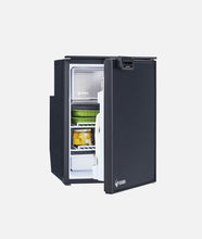 Bushman DC50-X 50L upright caravan fridge open door
