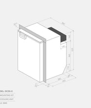 Bushman DC50-X 50L upright fridge dimensions