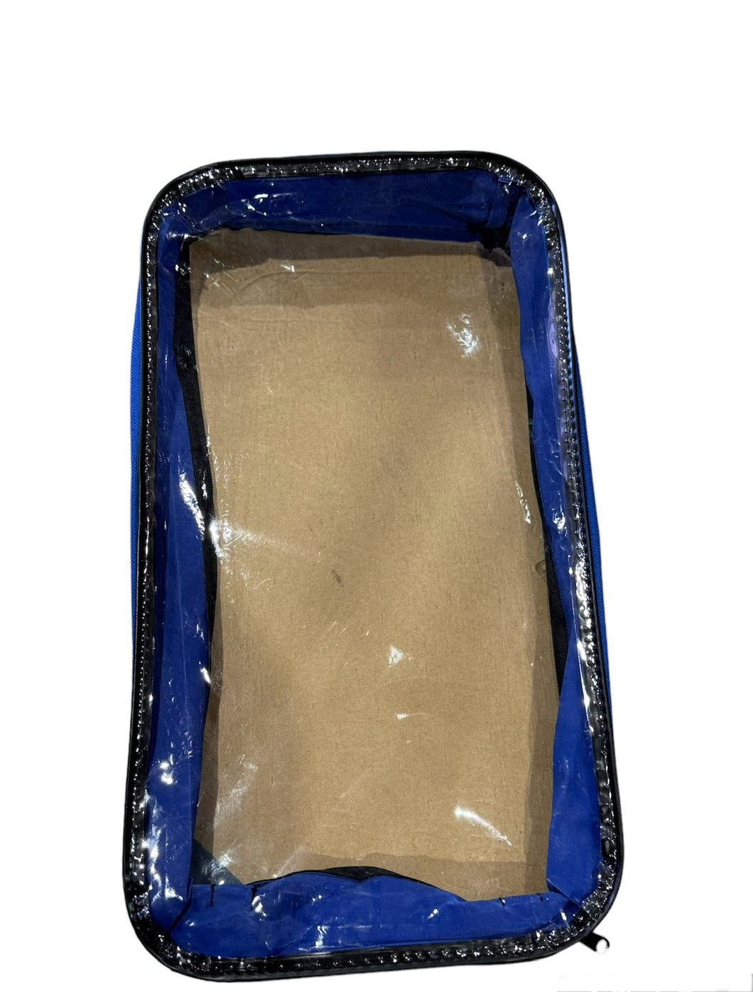 Plastic zip up storage bag
