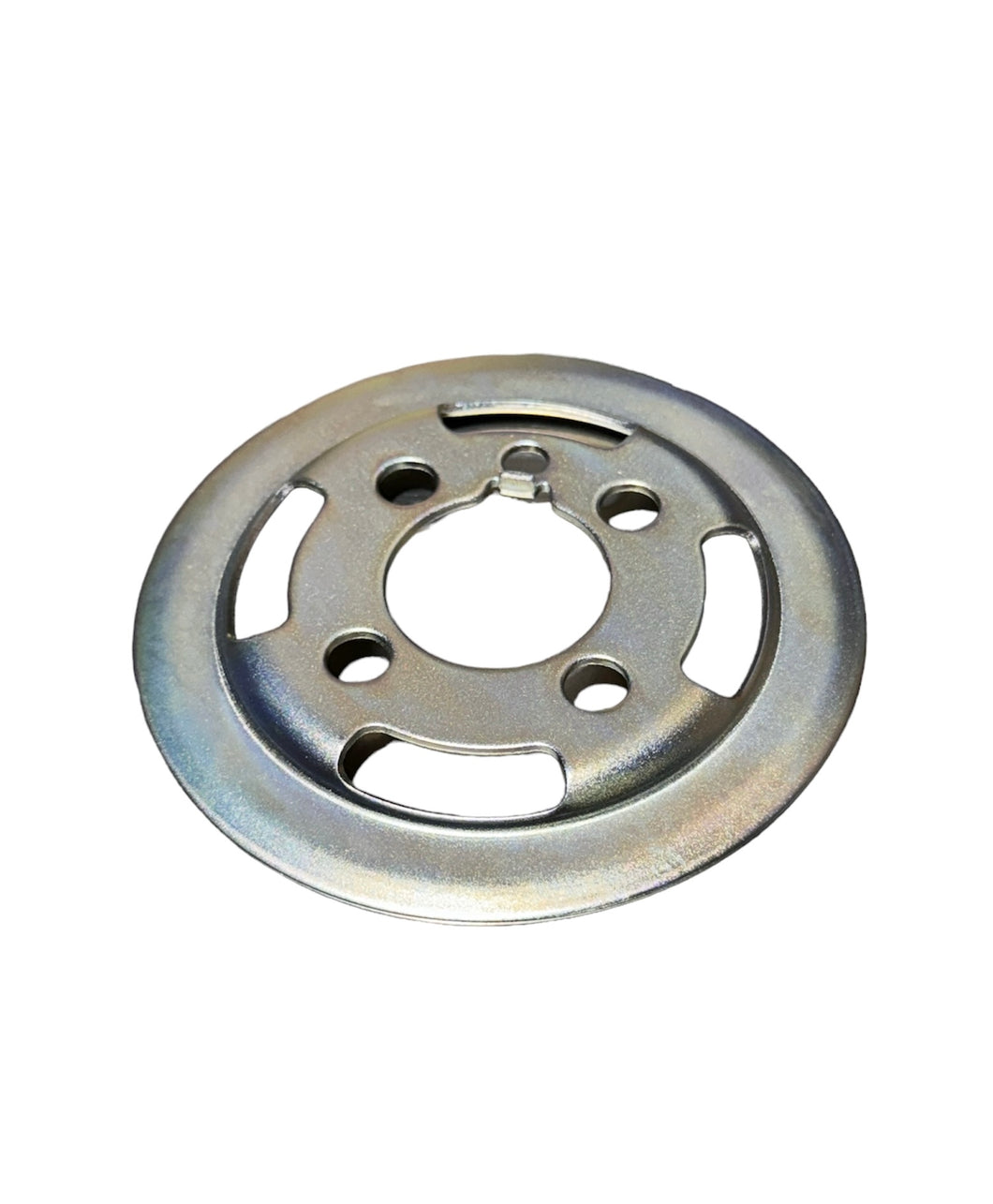 Injector pump pulley rear plate