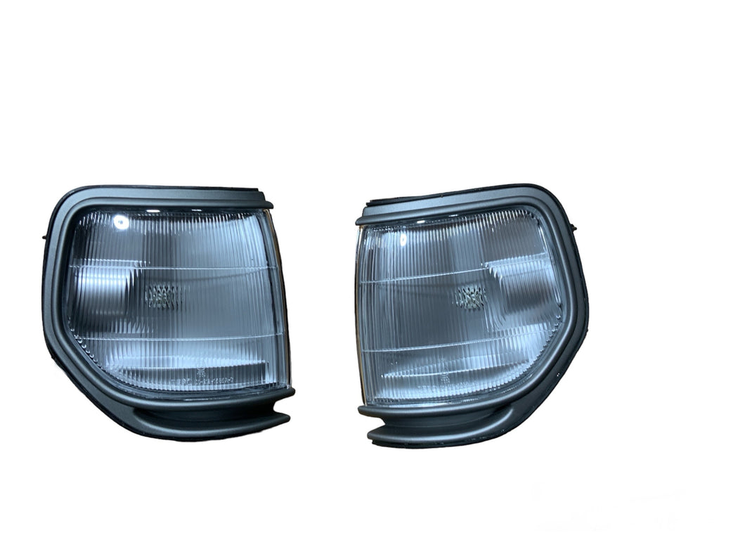 Aftermarket 80s GXL Silver/Grey Corner Light Assemblies - PAIR