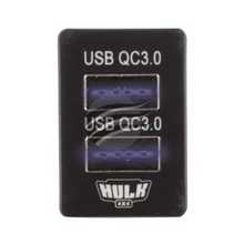 DUAL USB SOCKET QC3 OE RPL T/S LATE TOYOTA BLUE LED