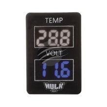 TEMP & VOLTMETER OE RPL T/S LATE TOYOTA WHITE & BLUE LED