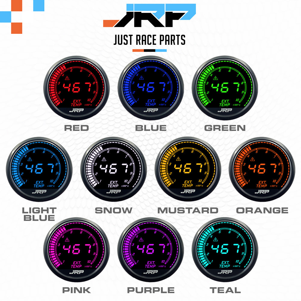 JRP Digital EGT Gauge Kit 52mm 0-1000c  EGT V3 – Stainless 2520 4mm