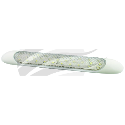 LED INTERIOR LAMP 12V CLEAR LENS WITH WHITE FRAME 31 LED'S clearance