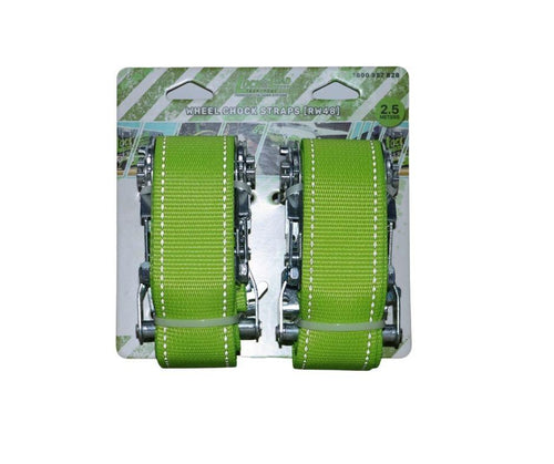 Lock and load transport 
WHEEL TIE DOWN STRAPS 2.5M PAIR - RW48 clearance