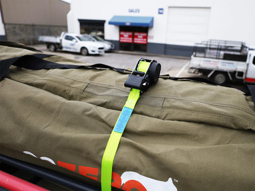 RETRACTABLE RATCHET STRAPS PAIR 25MM WIDE clearance