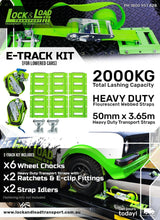 E-TRACK KIT DESIGNED FOR LOWERED CARS