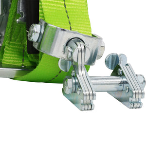 Lock and load transport  
ADJUSTABLE E-CHOCK WITH 3.65M STRAPS WITH 600MM E-TRACKS