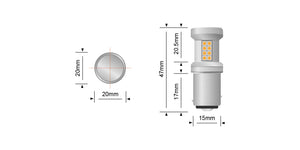BAY15D LED BULBS (PAIR) - STEDI