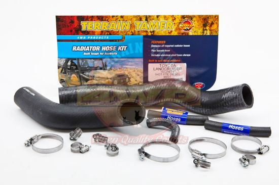 RADIATOR HOSE KIT TOP BOTTOM & TURBO HOSES HDJ78 and 79