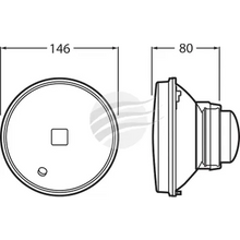 H1 5 3/4” High Beam Semi-Sealed Halogen Headlamp Insert
