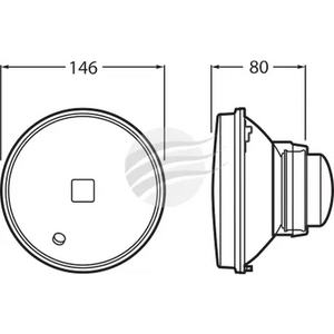 H1 5 3/4” High Beam Semi-Sealed Halogen Headlamp Insert