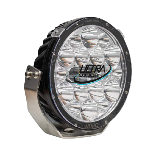 Pair of Ultra Vision NITRO 140 Maxx LED Driving Light Widr Beam PVM2314LEDW - Clearance