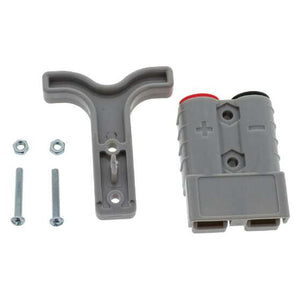 PKT 1 GREY 50amp CONNECTOR KIT W/ HANDLE, TERMINALS & CABLE