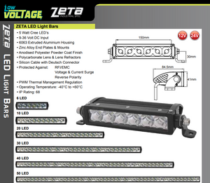 LowVoltage 30" LED Flood Light Bar Spot Beam, 150 Watt 9-36V 11250 Lumen