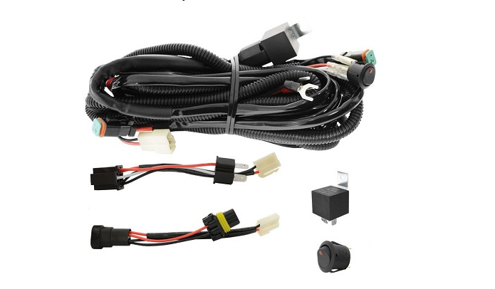 LED WIRING HARNESS KIT SUITS D/LIGHT & LIGHT BAR 12V & 24V RELAY INCLUDED