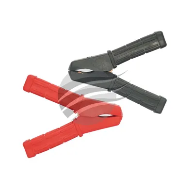 PKT 2 BATTERY CLAMPS INSULATED BLACK & RED CLAMPS 100amp clearance