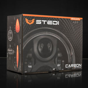 STEDI 7 INCH CARBON BLACK LED HEADLIGHT