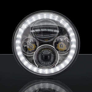 STEDI 7 INCH IRIS CHROME LED HEADLIGHT