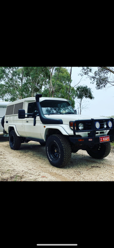 FRP fiberglass flares in white or black gelcoat Troopcarrier