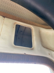 Rear barn door top cover
