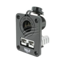 Hulk 4x4 Double Flush Mount Housing With 50A Anderson Plug Acc Socket (HU7005B)