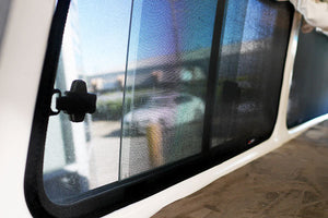 Snap shades for Troopcarrier sliding windows