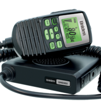 Uniden UH5060 Mini Compact Size UHF CB Mobile – 80 Channels with Remote Speaker MIC and Large LCD Screen