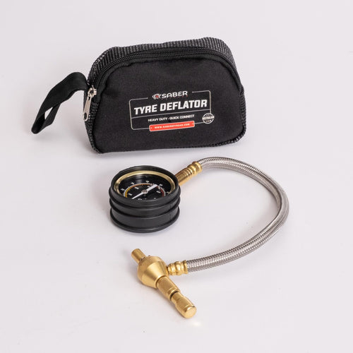 Saber Offroad SBR-TD2 Quick Deflate Tyre Deflator with Stainless Steele Braided Hose
- clearance