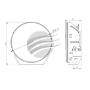 Hulk 9” round driving light single Clearance