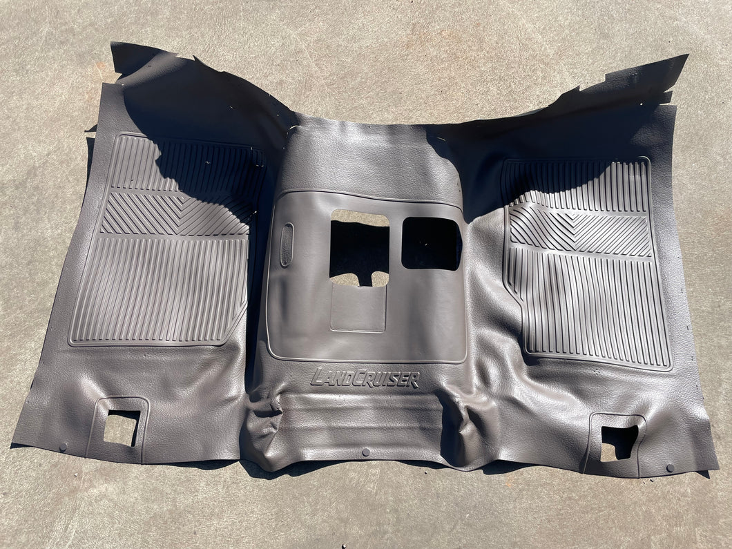 Genuine Toyota LandCruiser floor mat brown 75 series