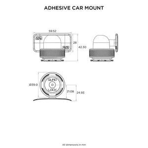 QuadLock Mount Dash/Consol Car Mount