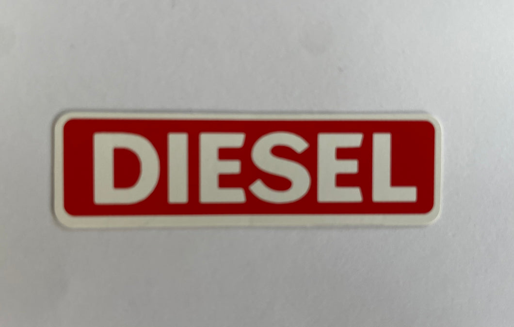 Genuine Toyota Fuel Filler Diesel Decal suitable for Hilux Landcruiser Prado Fortuner