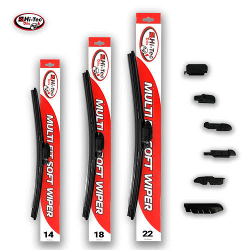 Hi-Tech Wiper Blade Pair, 16” - Suits Toyota Land Cruiser 70 Series Troopcarrier