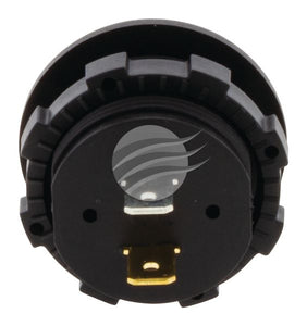 Hulk 4x4 HU6640B Voltmeter 12v 24v - 5-30v Range - Blue LED - 29mm Diameter clearance