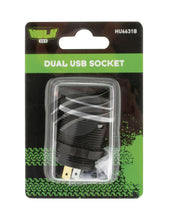 Hulk 4x4 HU6631B Dual 2.4A USB Socket - 12v 24v - Blue LED Illumination